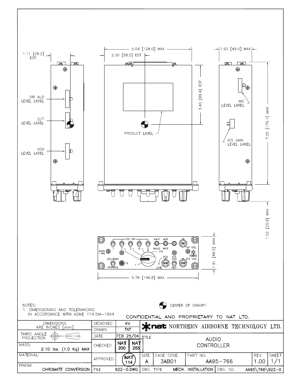 Mech installation | Northern Airborne Technology AA95-766 User Manual | Page 29 / 35
