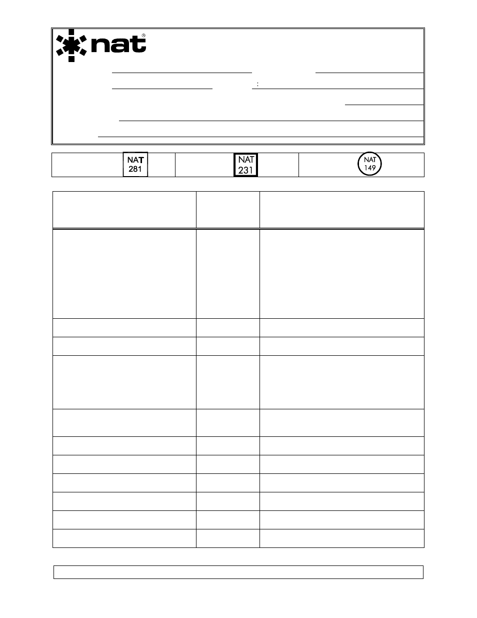 Environmental qualification form | Northern Airborne Technology 240 User Manual | Page 15 / 18