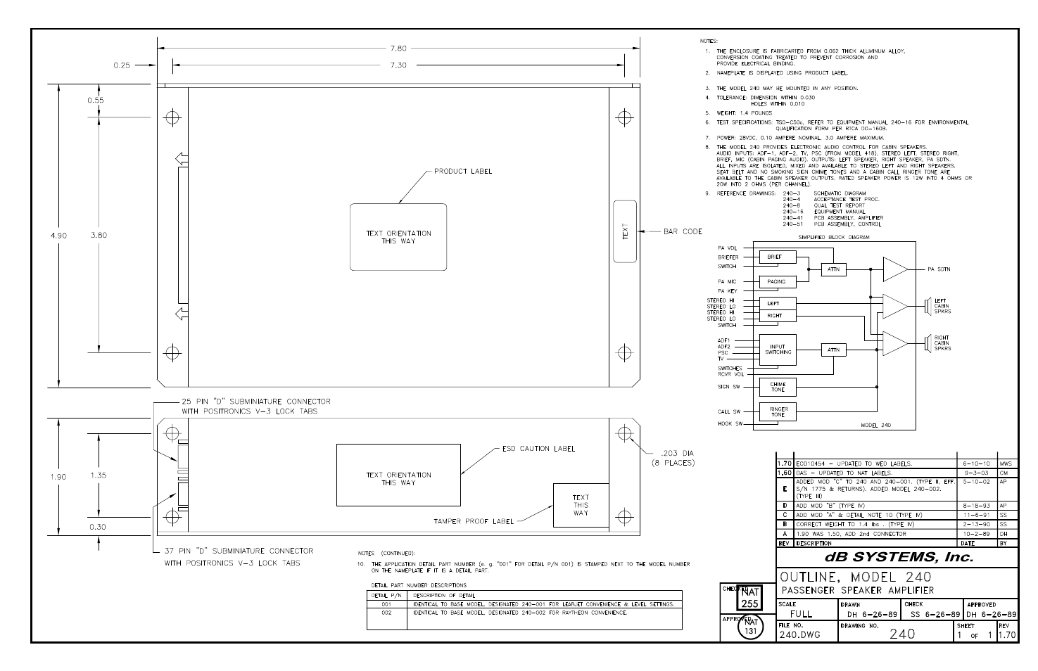 Outline | Northern Airborne Technology 240 User Manual | Page 17 / 18