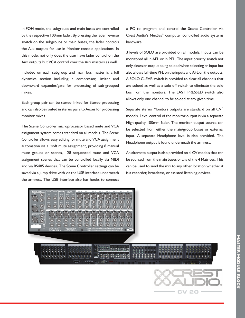 Cv 20 | Crest Audio CV 20 User Manual | Page 9 / 12