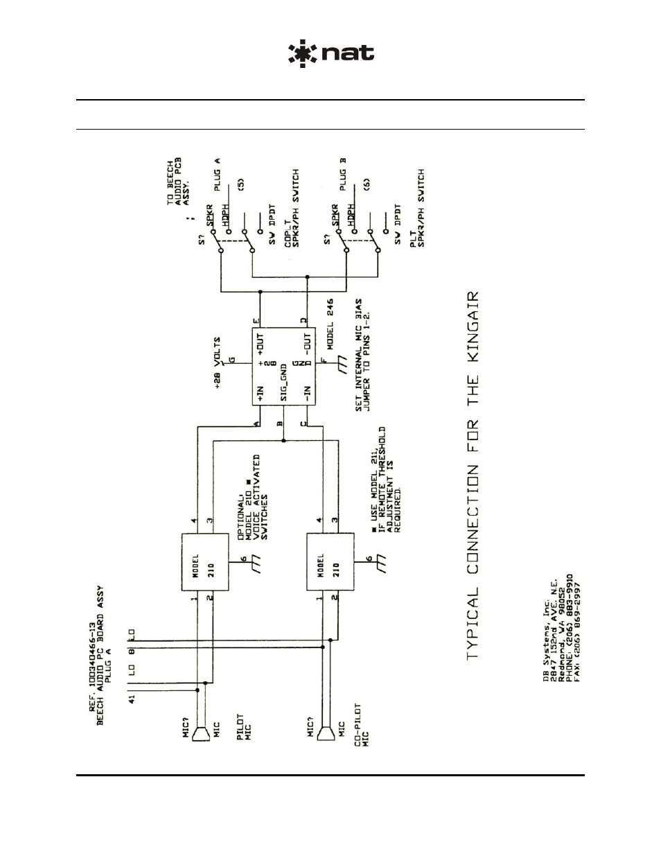 5 beech/king air interphone interconnect | Northern Airborne Technology 246 User Manual | Page 9 / 17