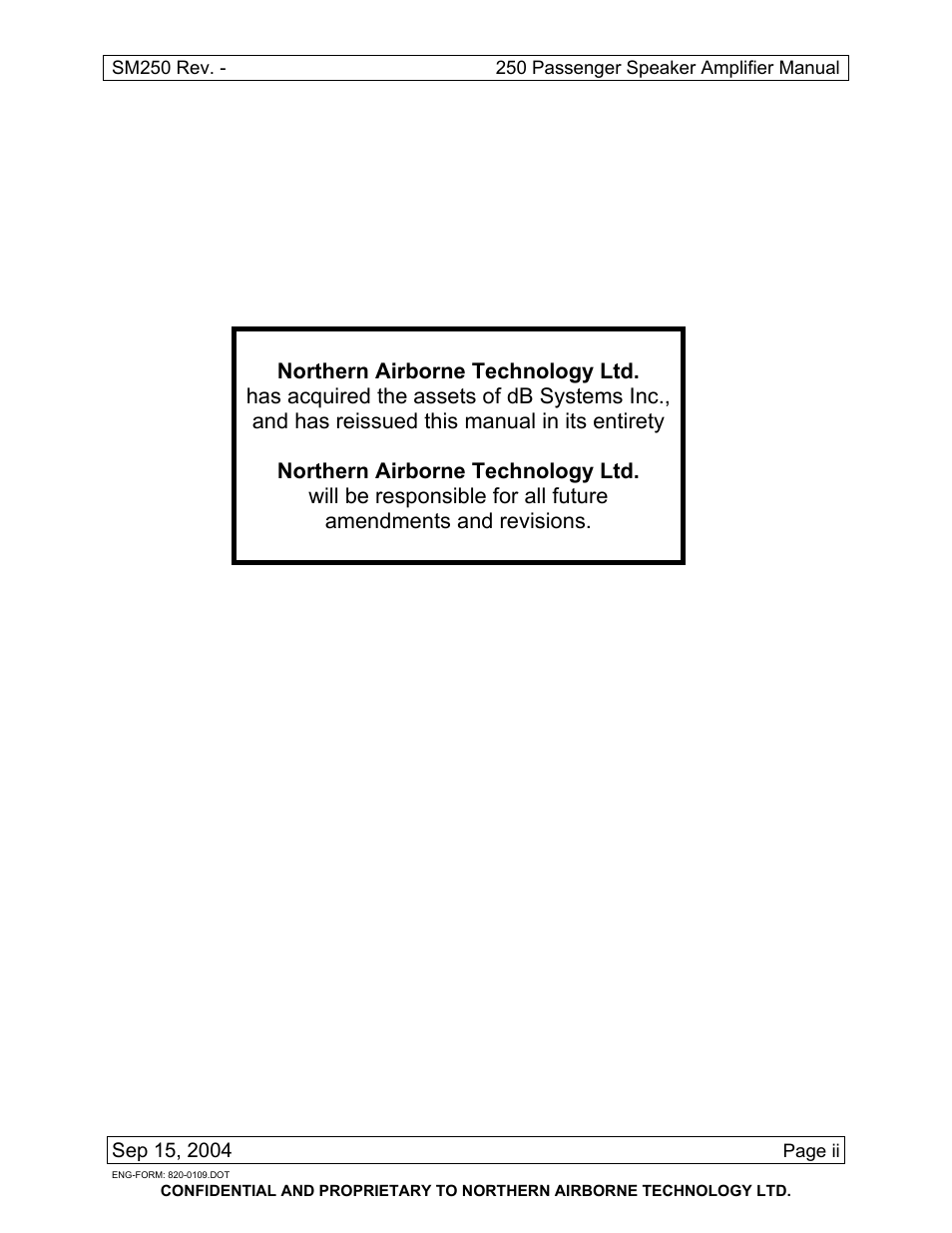 Northern Airborne Technology 250 User Manual | Page 2 / 24