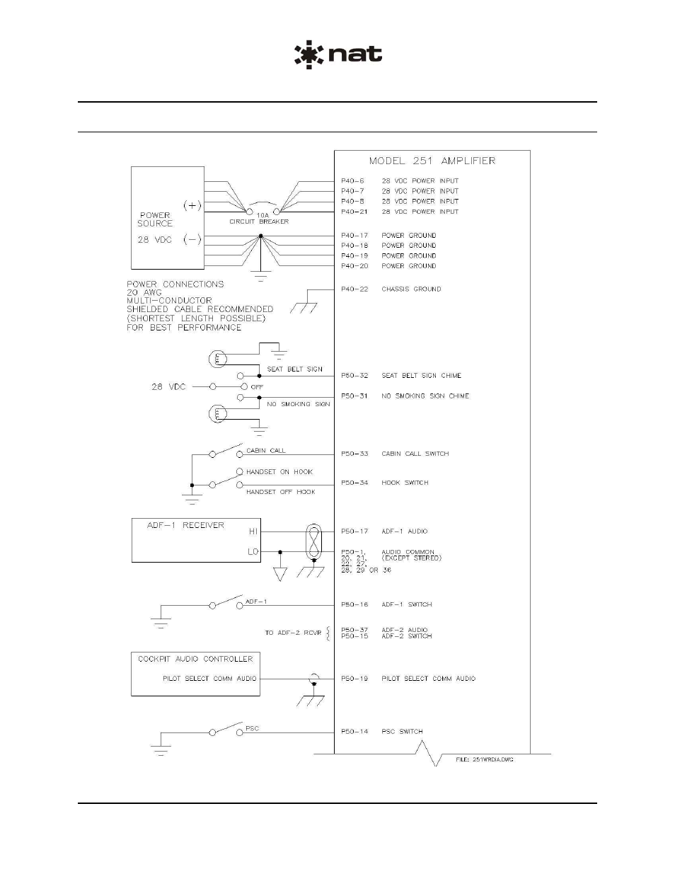 7 wiring diagram | Northern Airborne Technology 251 User Manual | Page 13 / 23