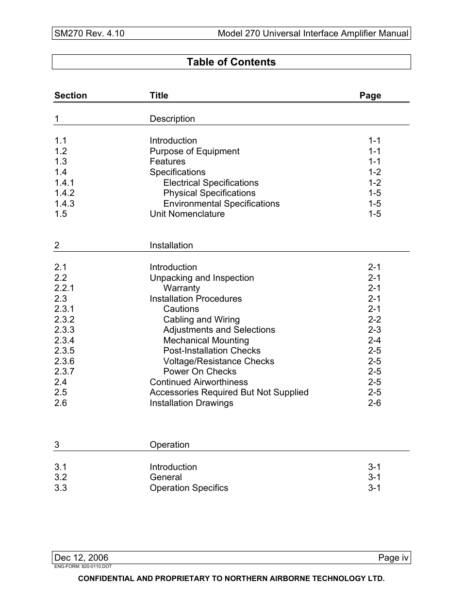 Northern Airborne Technology 270 User Manual | Page 7 / 30