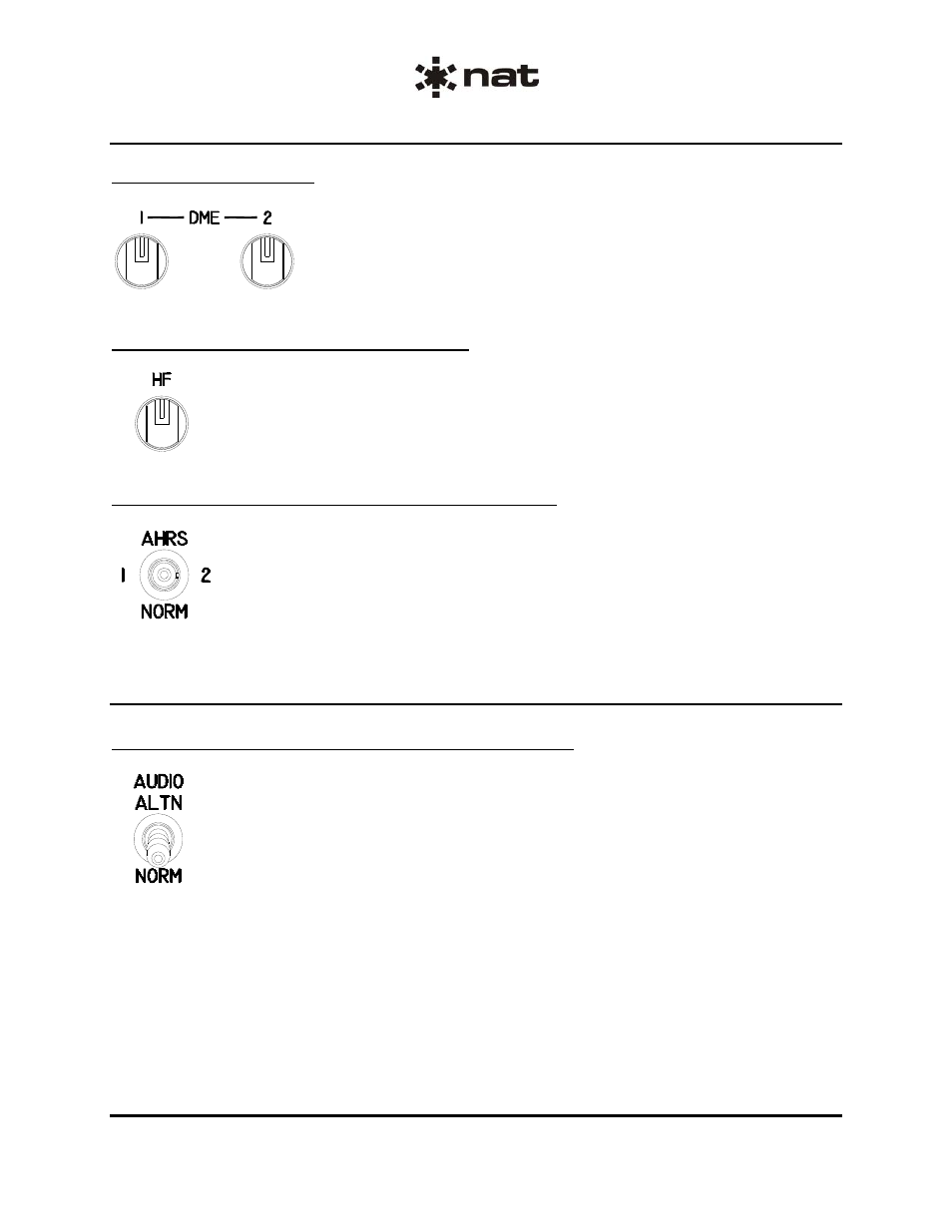 6 row 5 controls | Northern Airborne Technology 806 User Manual | Page 51 / 53