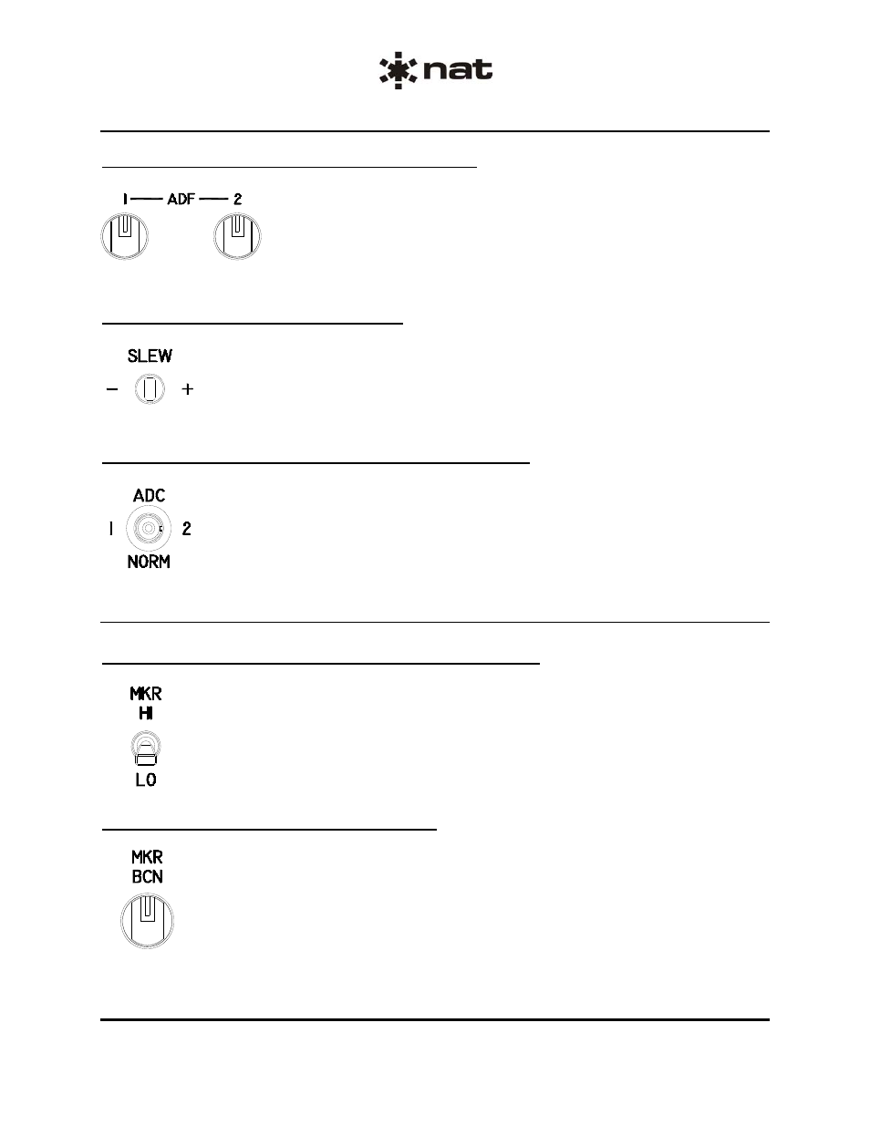 7 row 6 controls | Northern Airborne Technology 806 User Manual | Page 52 / 53