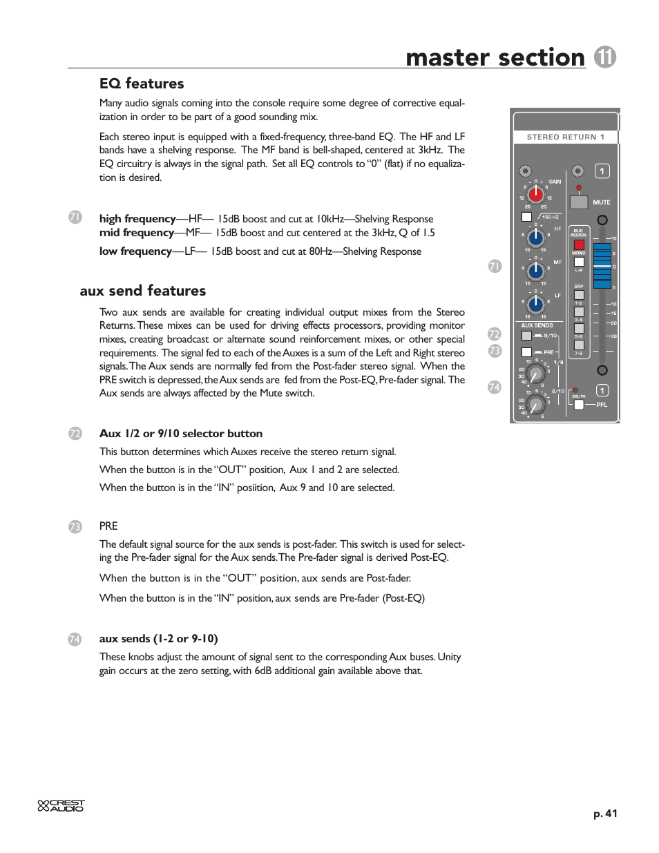 Crest Audio HPW User Manual | Page 41 / 60