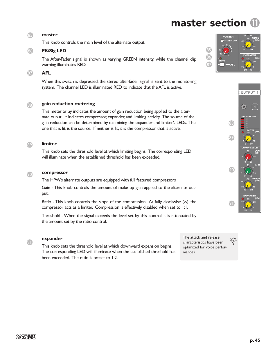 Crest Audio HPW User Manual | Page 45 / 60