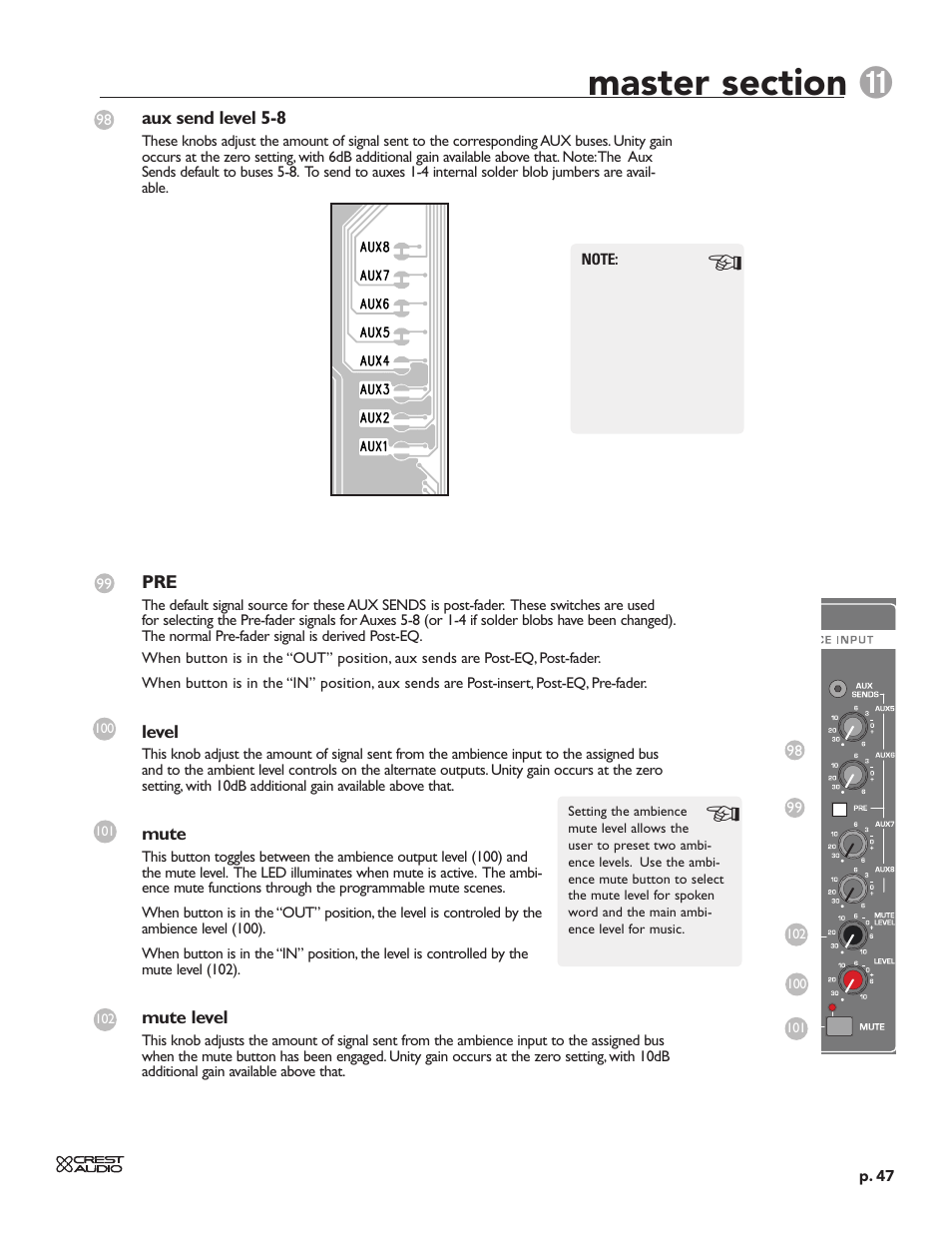 Crest Audio HPW User Manual | Page 47 / 60
