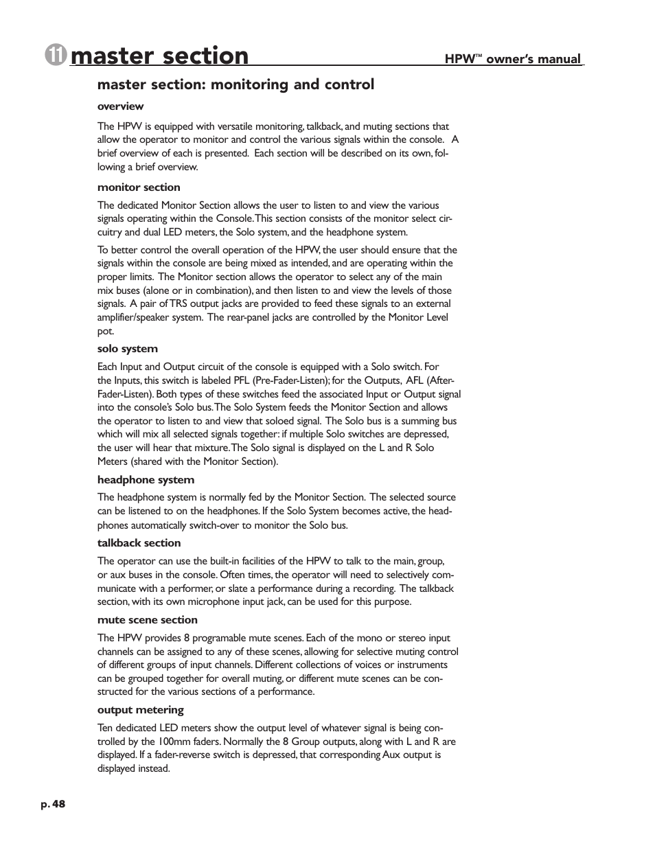 Crest Audio HPW User Manual | Page 48 / 60