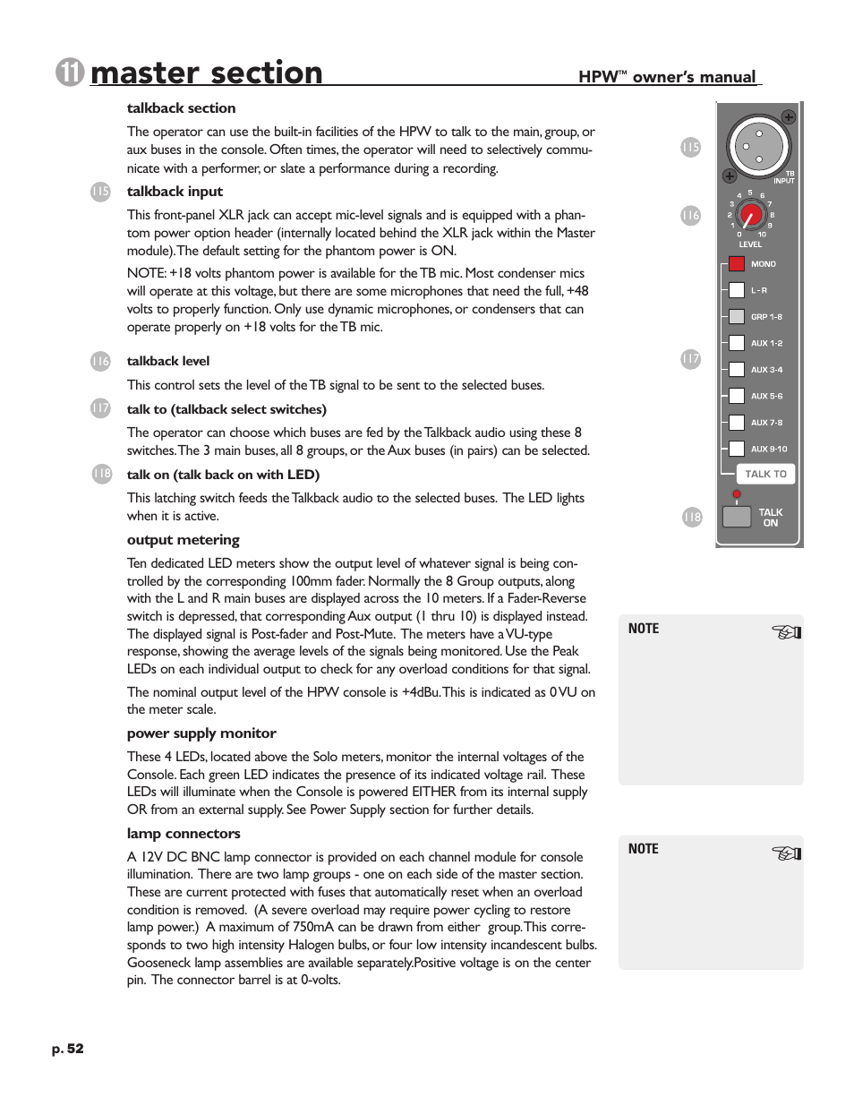 Crest Audio HPW User Manual | Page 52 / 60