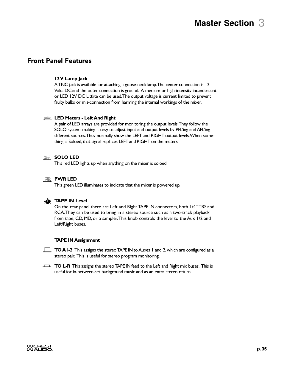 Crest Audio X-SERIES X 20R User Manual | Page 35 / 56