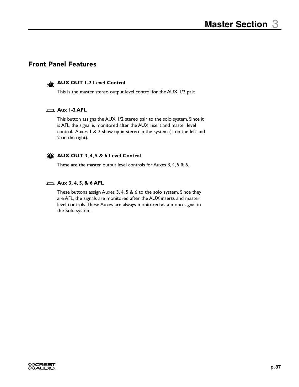 Crest Audio X-SERIES X 20R User Manual | Page 37 / 56