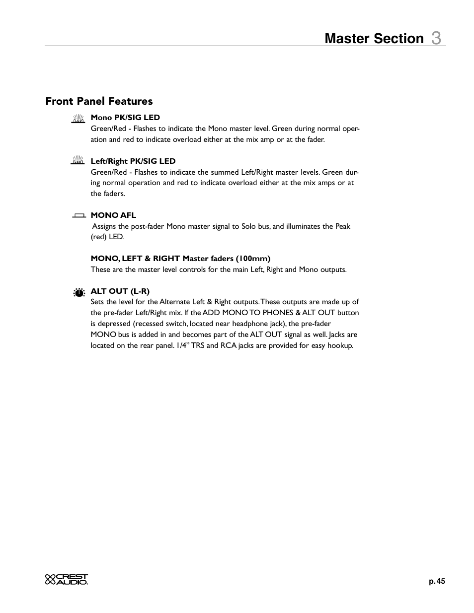 Crest Audio X-SERIES X 20R User Manual | Page 45 / 56
