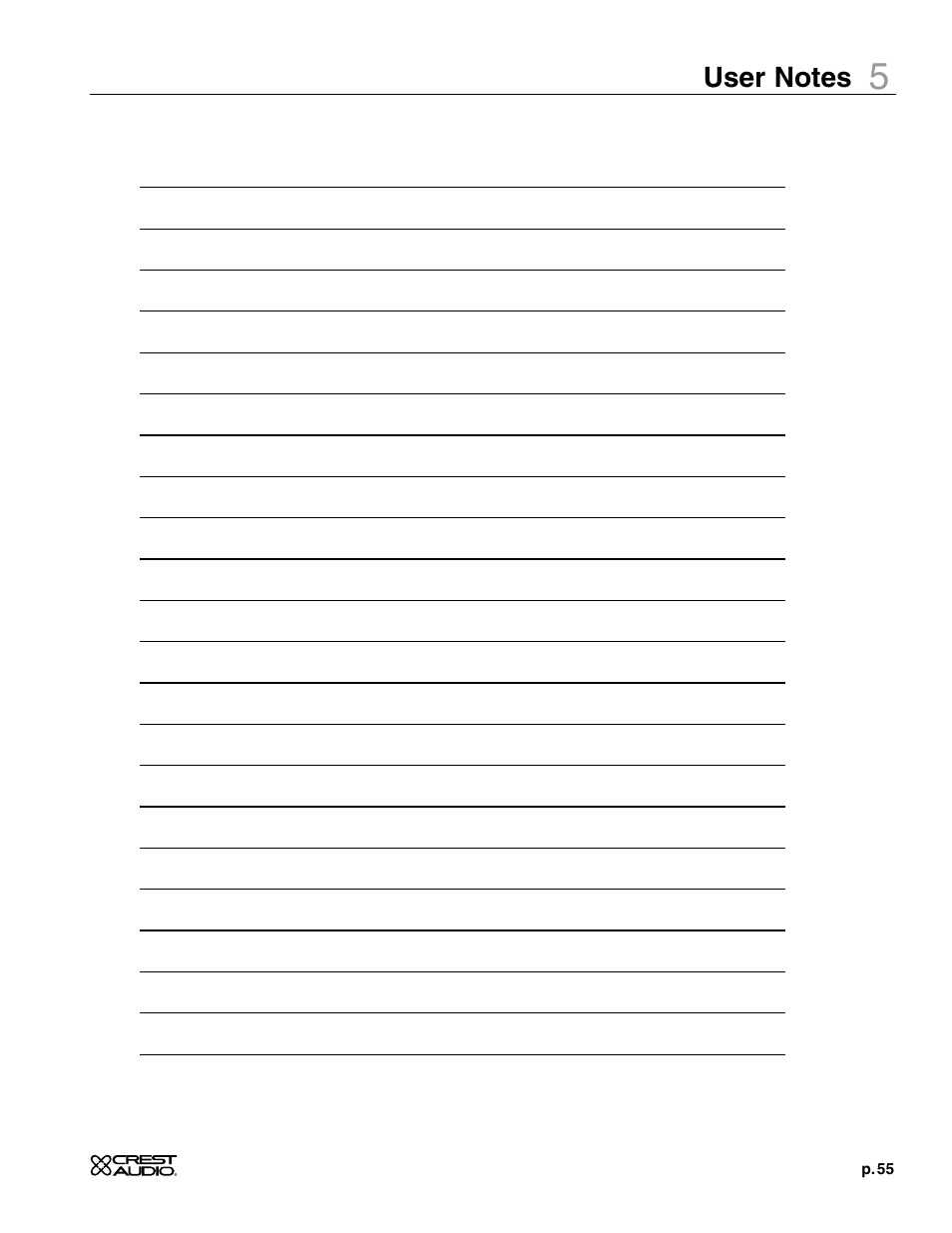 Crest Audio X-SERIES X 20R User Manual | Page 55 / 56