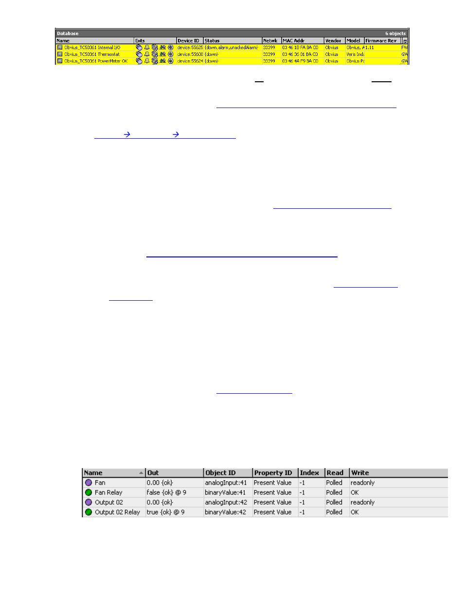 6 symptom: can’t write (to relays), Ymptom, Rite | Elays | Obvius BACnet User Manual | Page 43 / 52