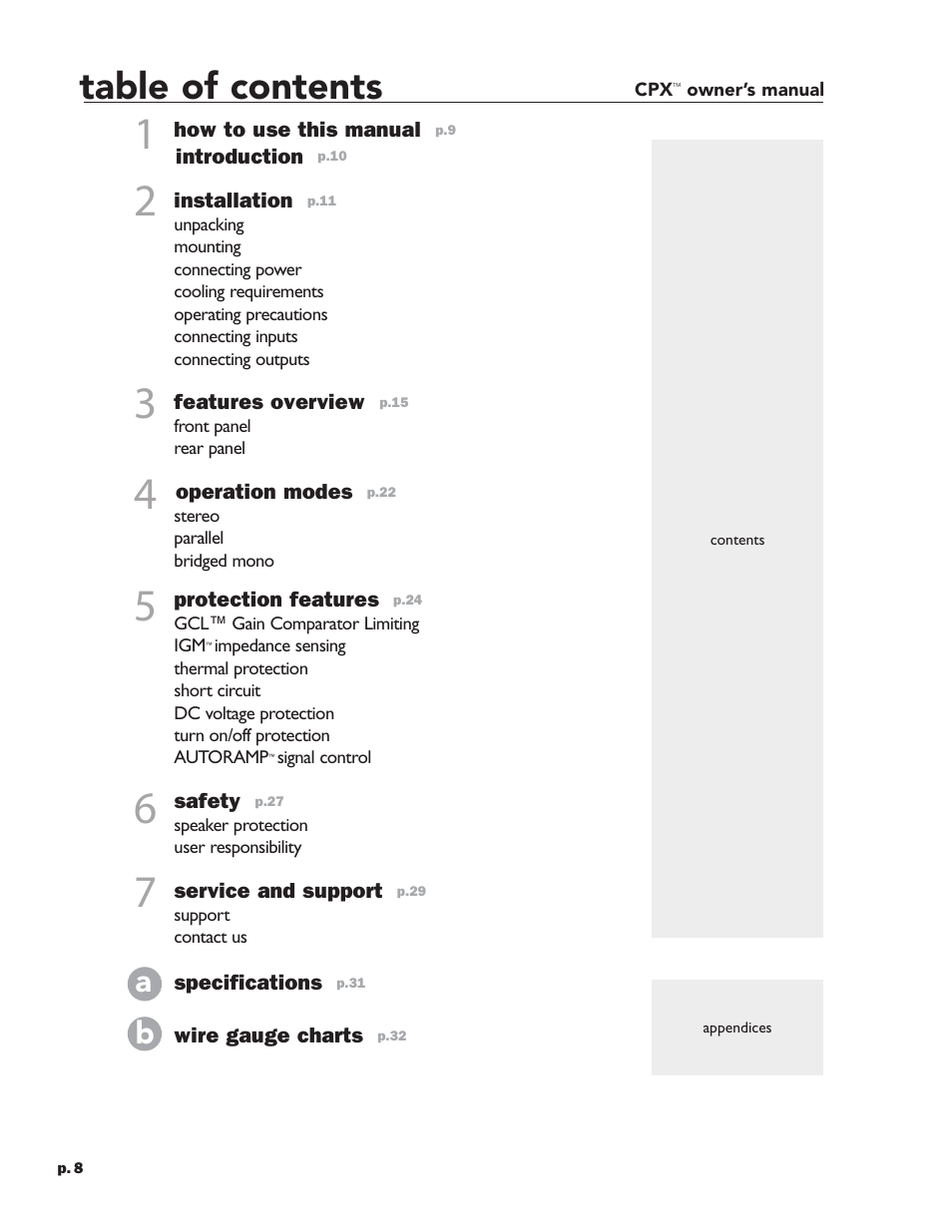 Crest Audio CPX 3800 User Manual | Page 8 / 36