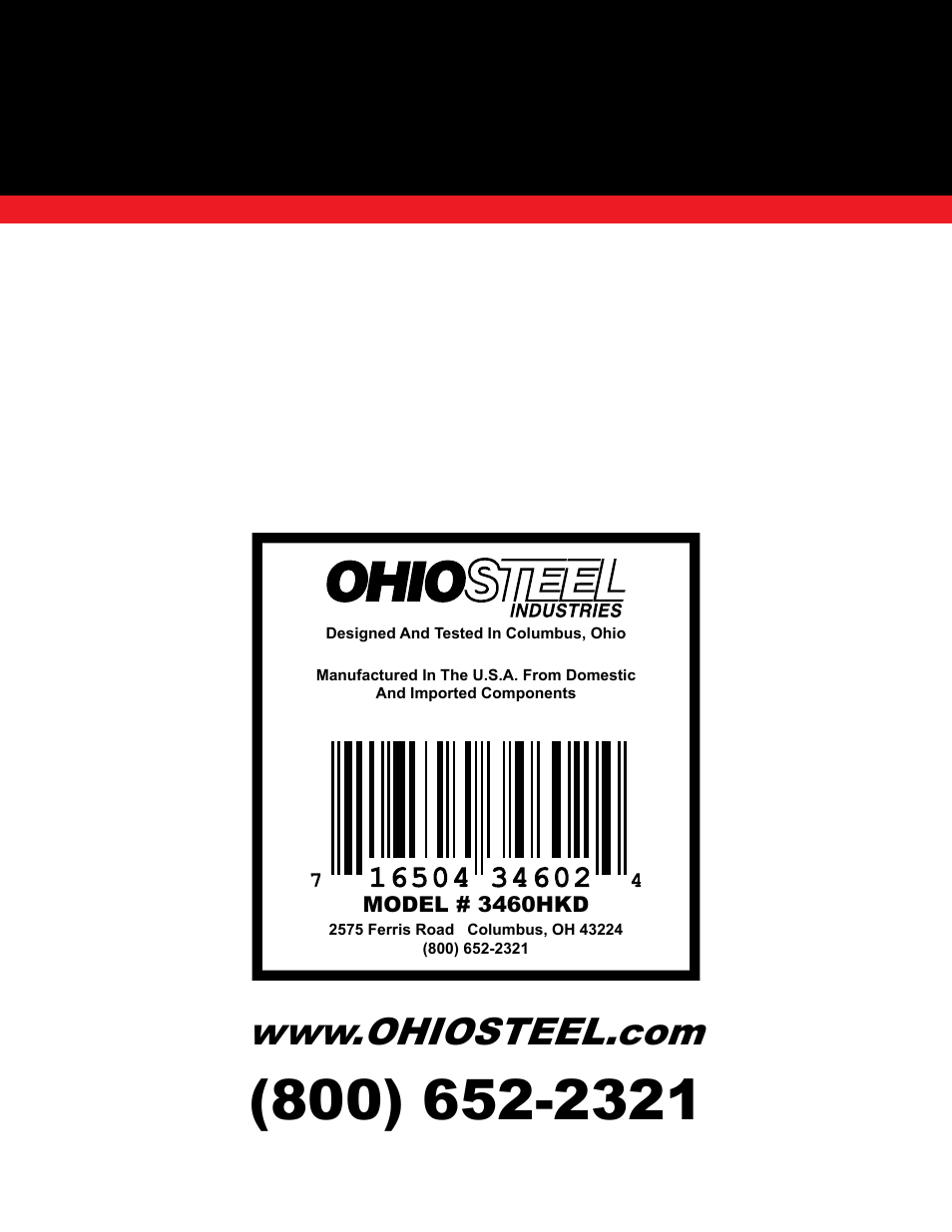 Ohio Steel 3460HKD 20 Cu Ft Steel Dump Cart User Manual | Page 12 / 12