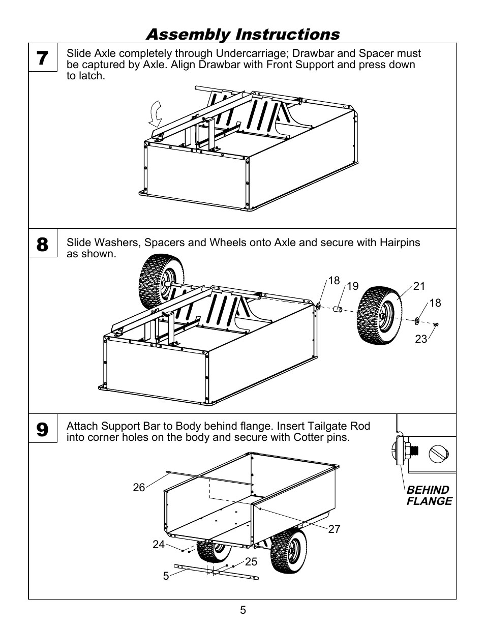 Sheet3, Drawing view7, Drawing view8 | Drawing view9, Drawing view19, Detail view c (1 : 2), Assembly instructions | Ohio Steel 3460HKD 20 Cu Ft Steel Dump Cart User Manual | Page 6 / 12