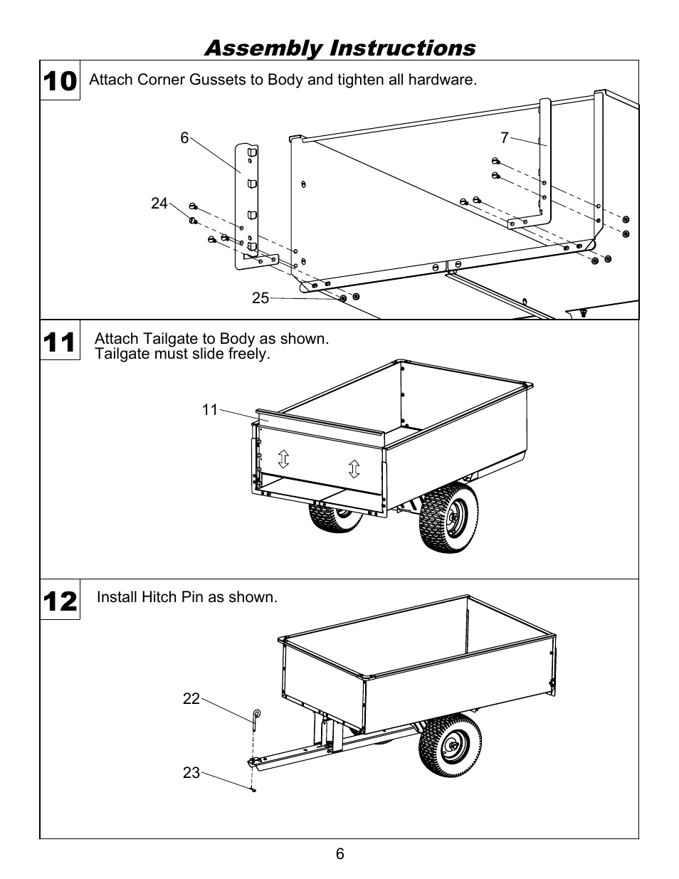 Sheet4, Drawing view10, Drawing view65 | Drawing view67, Detail view l (1 : 8), Assembly instructions | Ohio Steel 3460HKD 20 Cu Ft Steel Dump Cart User Manual | Page 7 / 12