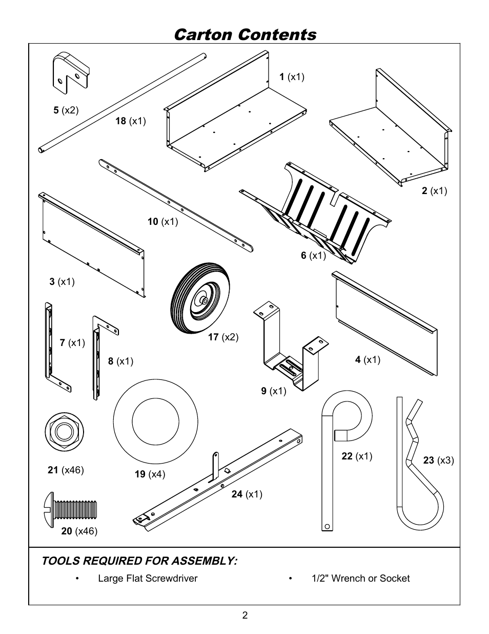 Ohio Steel 3042HKD 10 Cu Ft Steel Dump Cart User Manual | Page 3 / 12