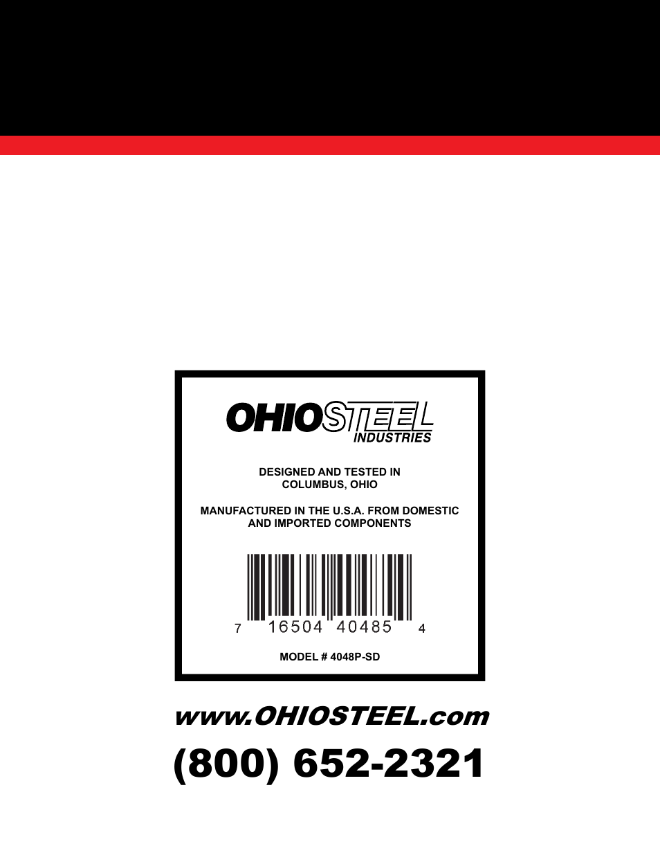 Ohio Steel 4048P-SD 12.5 Cu Ft Poly Swivel Dump Cart User Manual | Page 10 / 10