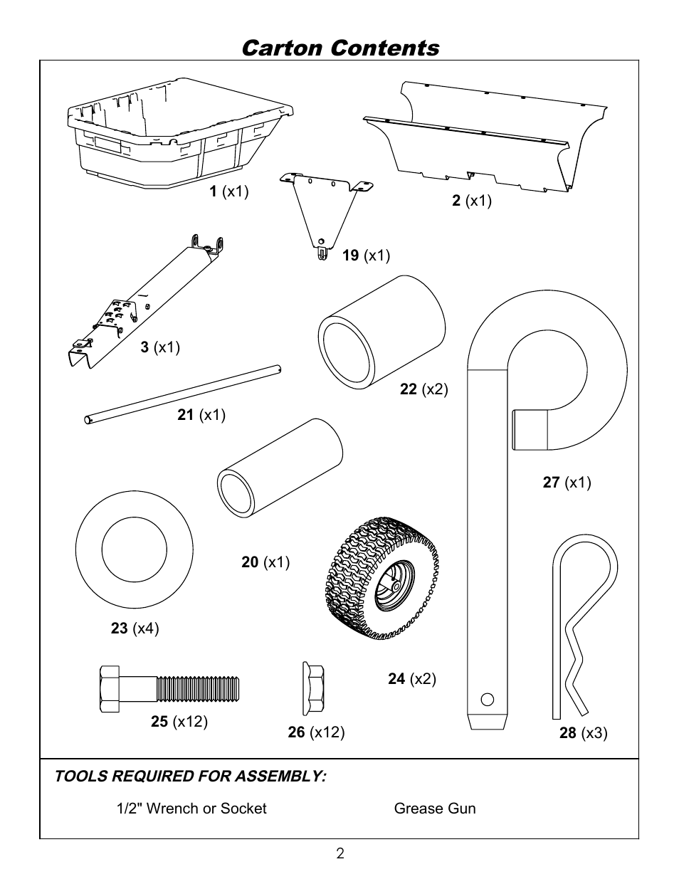 Ohio Steel 4048P-SD 12.5 Cu Ft Poly Swivel Dump Cart User Manual | Page 3 / 10