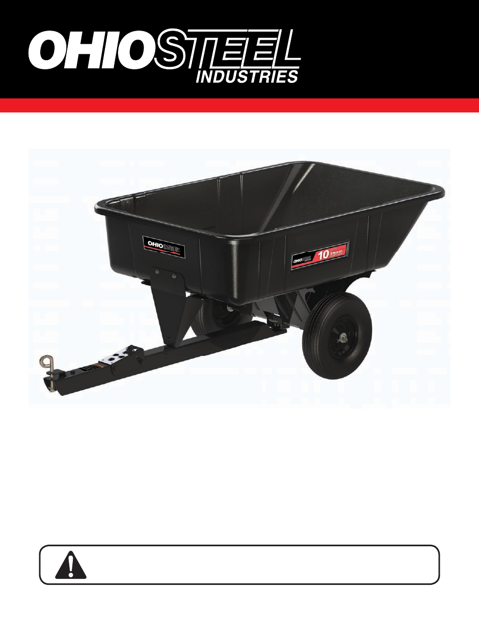 Ohio Steel 3040P-SD 10 Cu Ft Poly Swivel Dump Cart User Manual | 10 pages