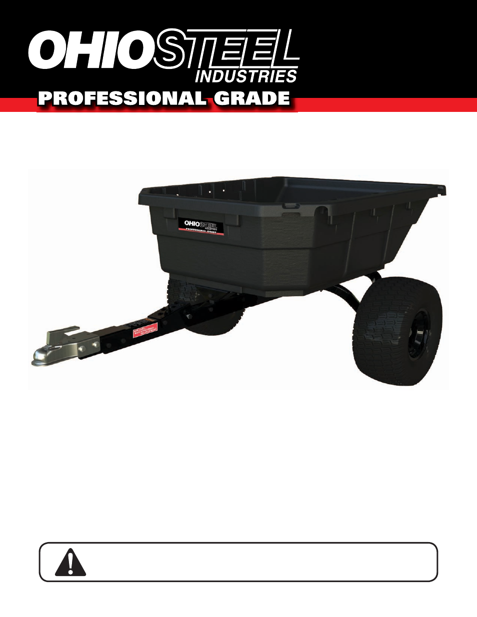 Ohio Steel 4048PS-ATV 12.5 Cu Ft Poly Swivel ATV Cart User Manual | 10 pages
