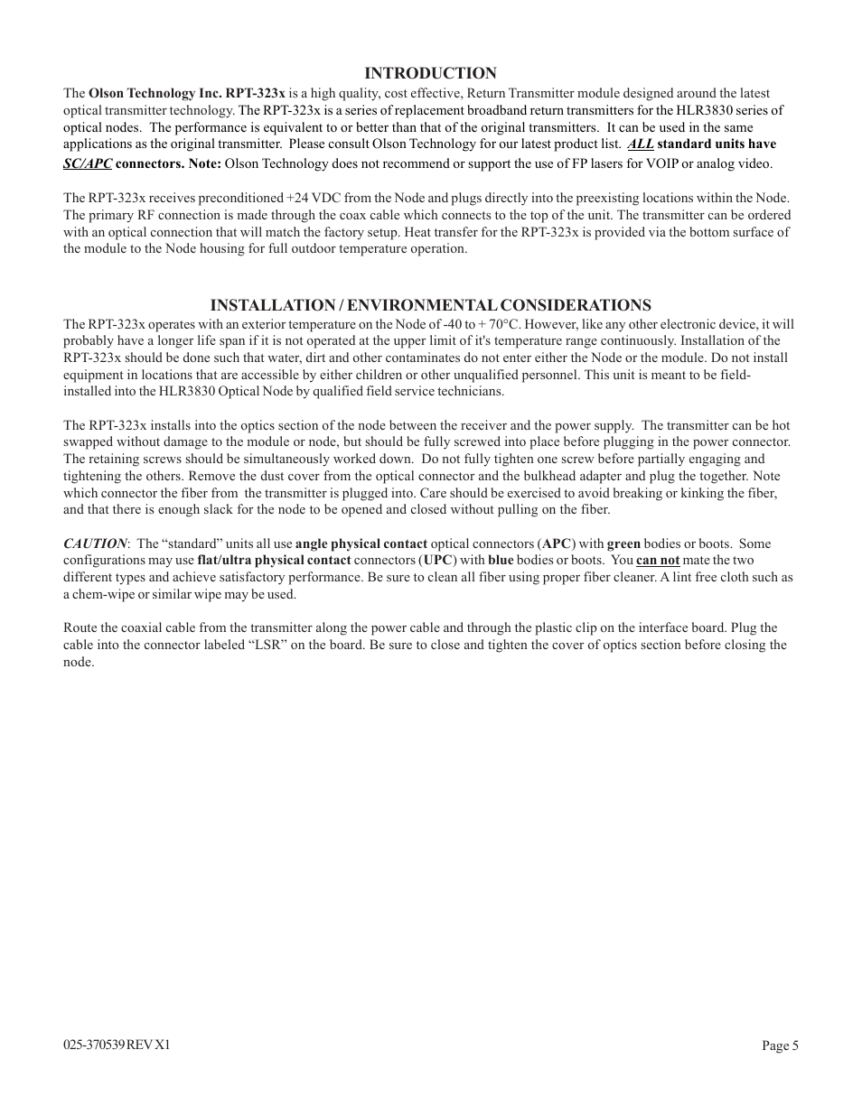 Olson Technology HLR3830 User Manual | Page 5 / 7