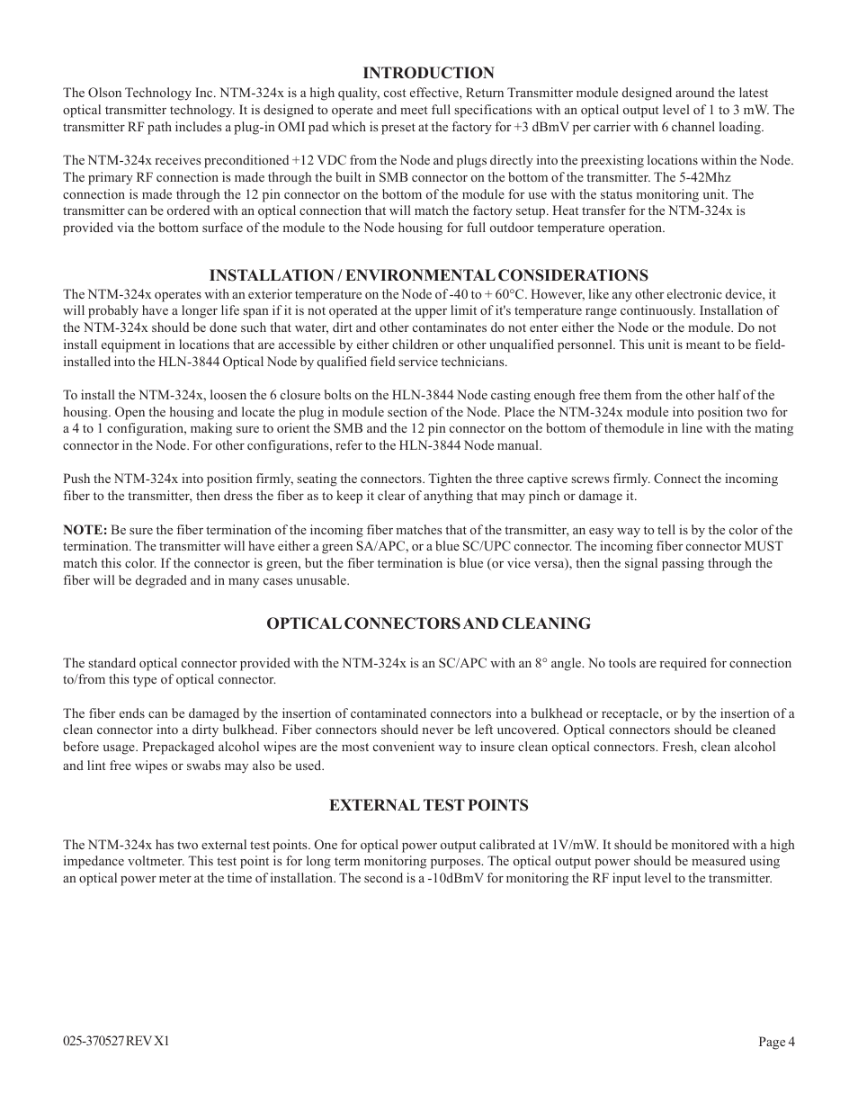 Olson Technology NTM342x User Manual | Page 4 / 5