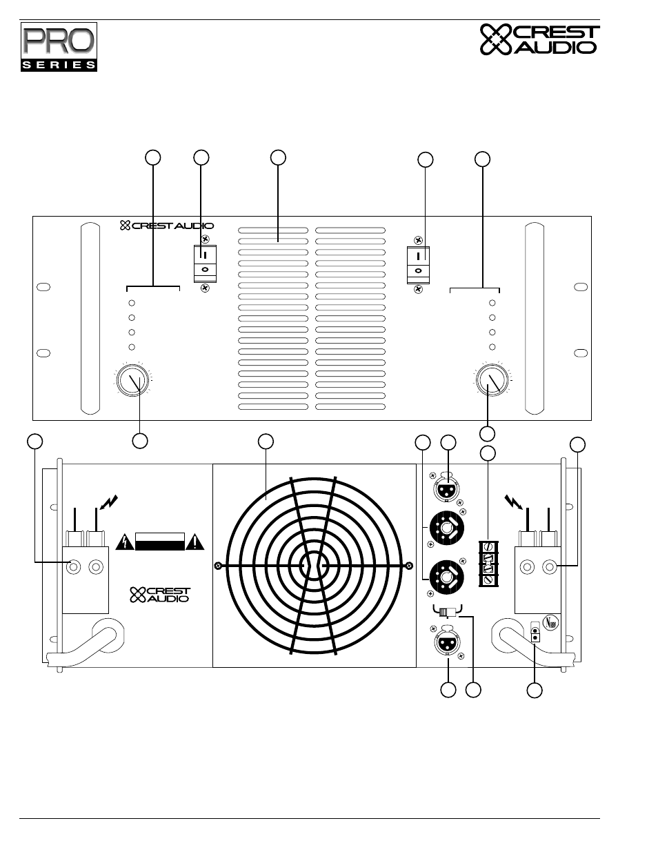 Page 8 crest audio pro series power amplifiers | Crest Audio Stereo Amplifier User Manual | Page 10 / 32
