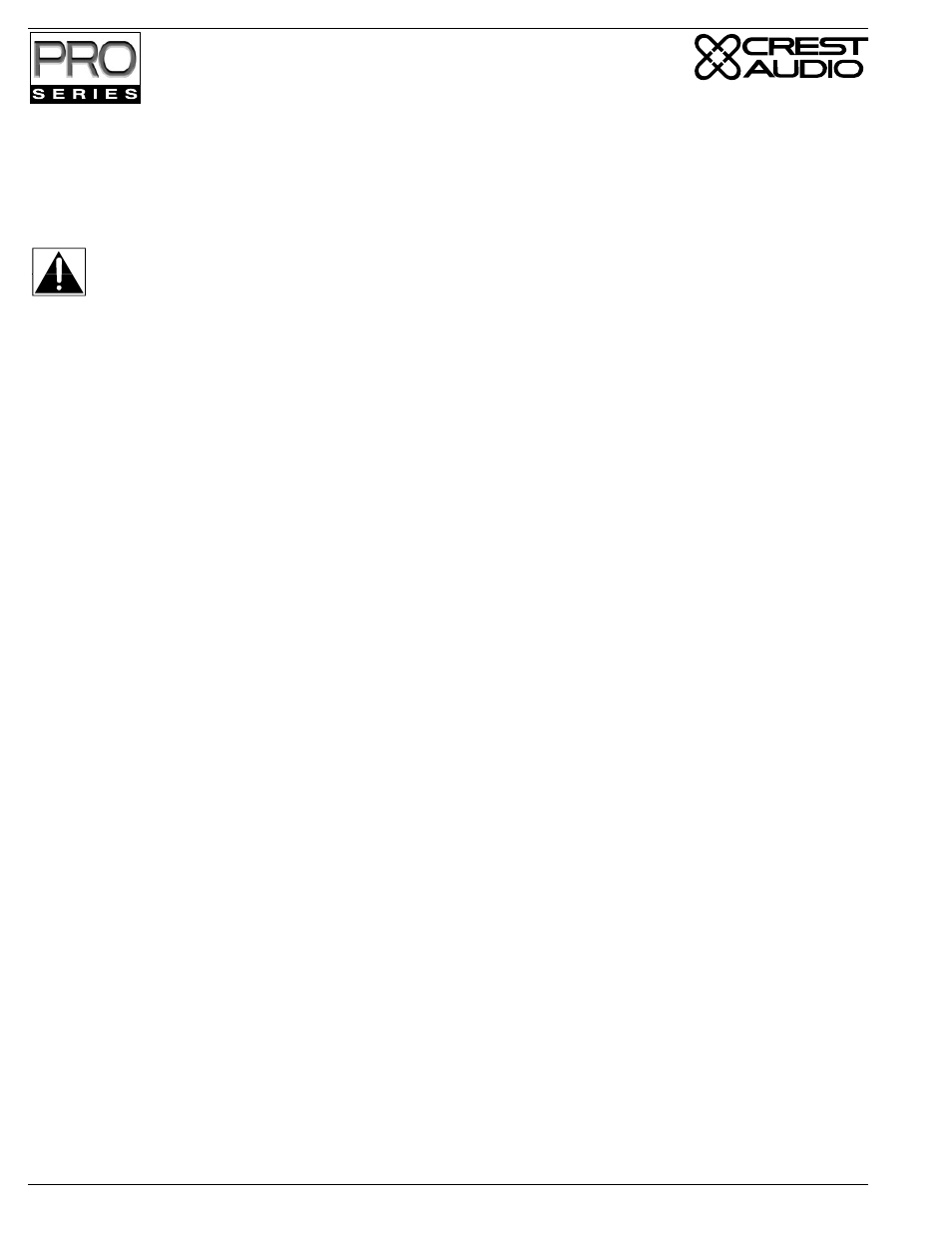 Bridging precautions, Switches & controls | Crest Audio Stereo Amplifier User Manual | Page 14 / 32