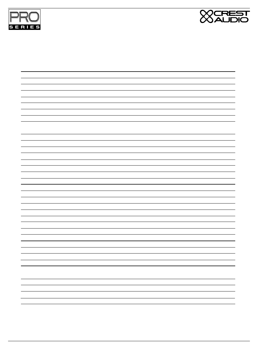 Crest Audio Stereo Amplifier User Manual | Page 26 / 32