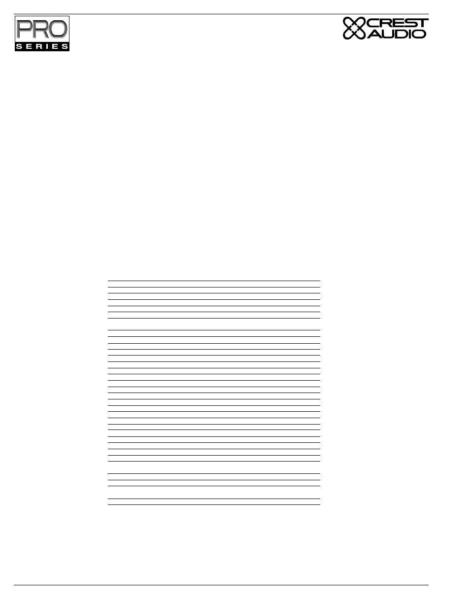 Ma5850, Appendix d meyer-compatible power amplifiers, Appendix d crest audio pro series power amplifiers | Crest Audio Stereo Amplifier User Manual | Page 30 / 32