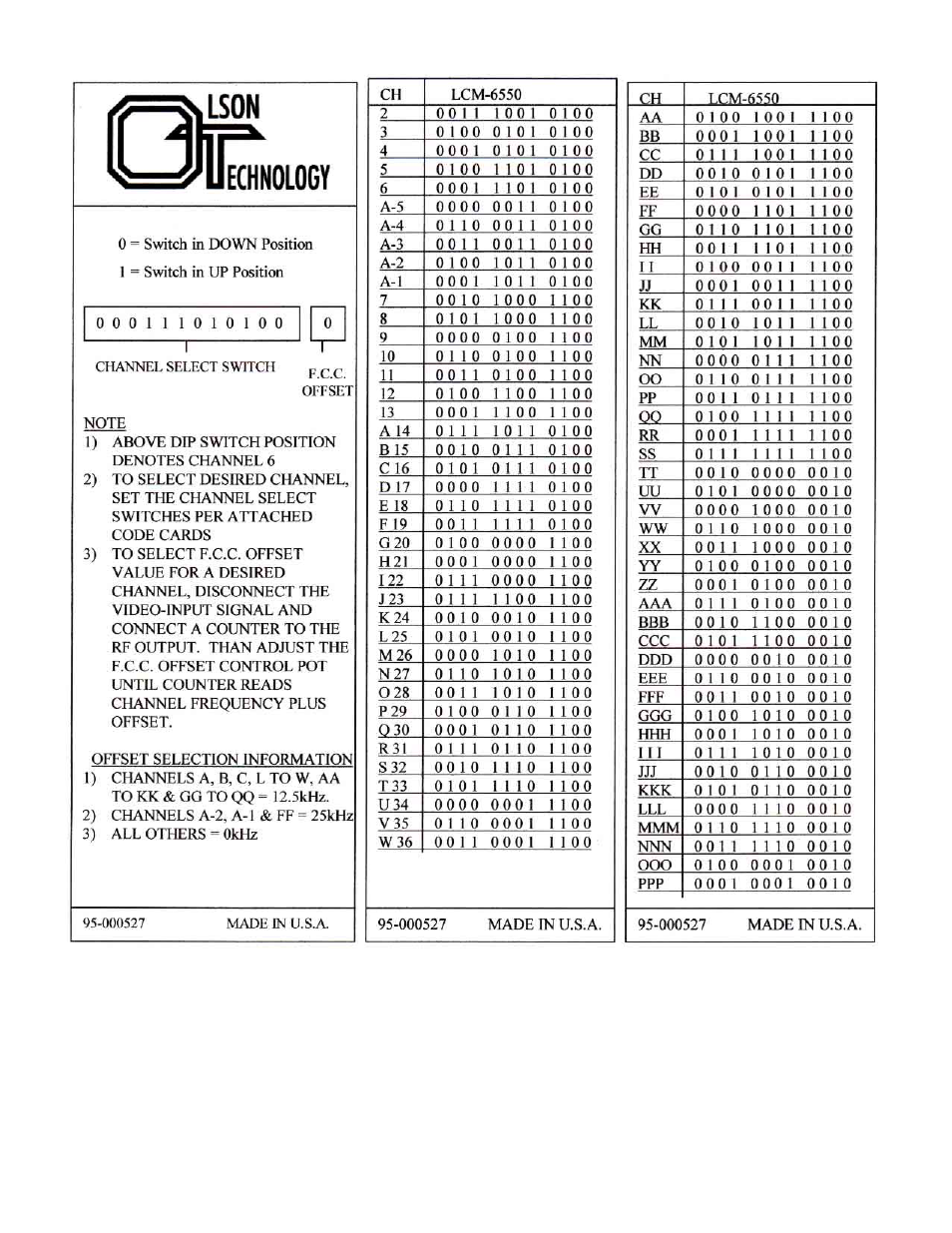 Olson Technology LCM-6550 User Manual | Page 4 / 6