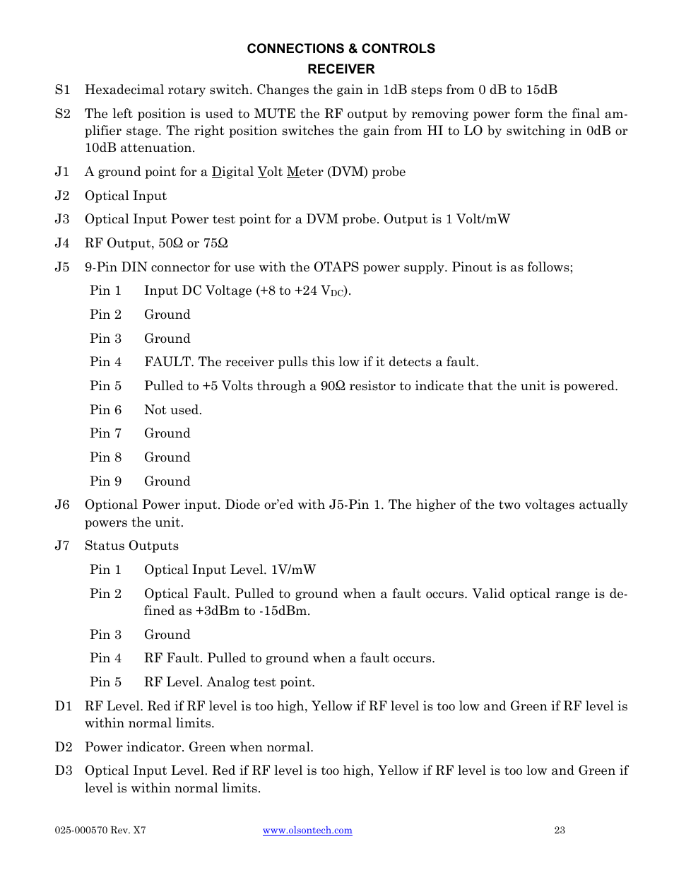 Olson Technology CAN User Manual | Page 23 / 27