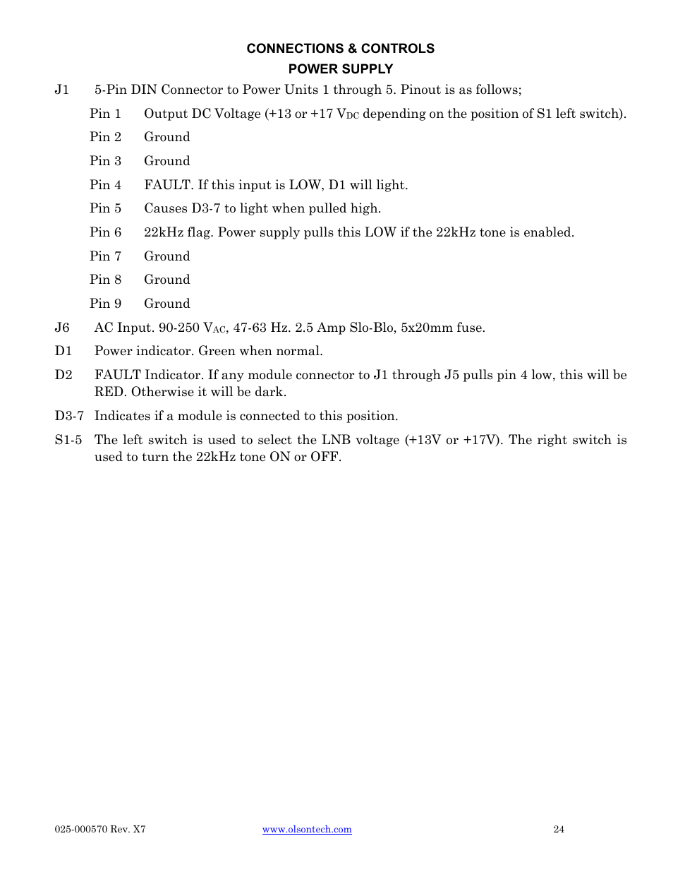 Olson Technology CAN User Manual | Page 24 / 27