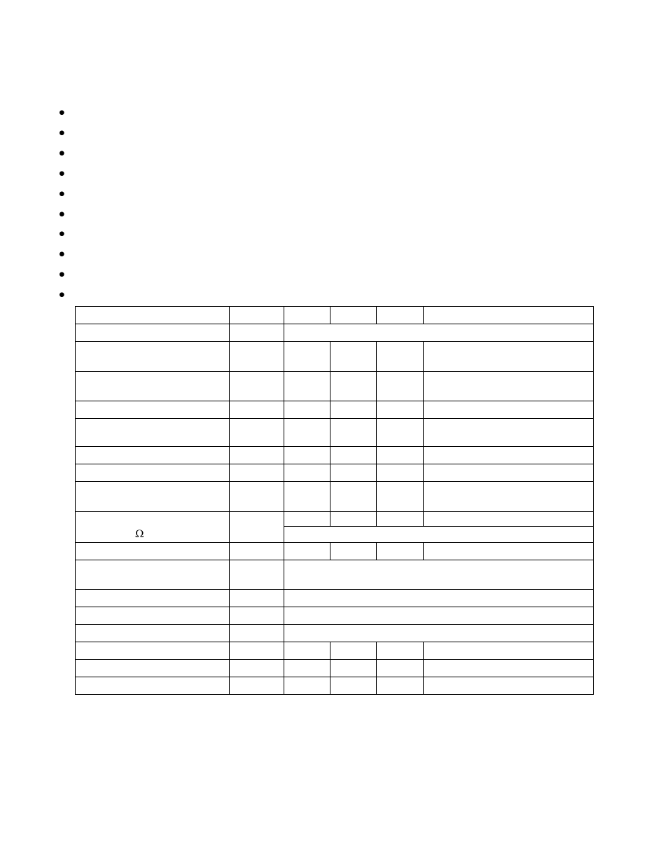 Technical specifications | Olson Technology OT-1000-HH Rev.X4 User Manual | Page 10 / 20