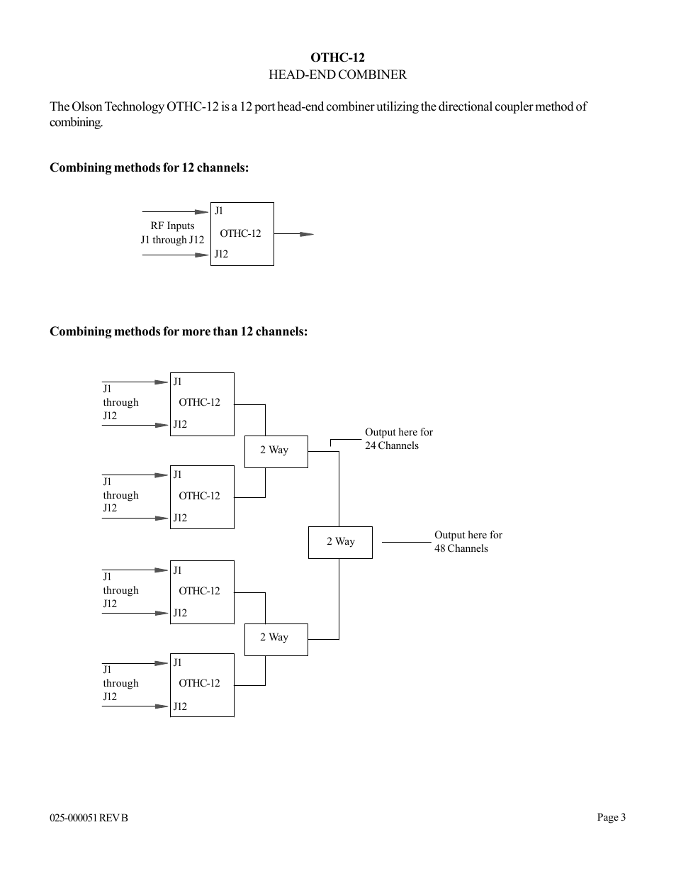 Olson Technology OTHC-12 User Manual | Page 3 / 6