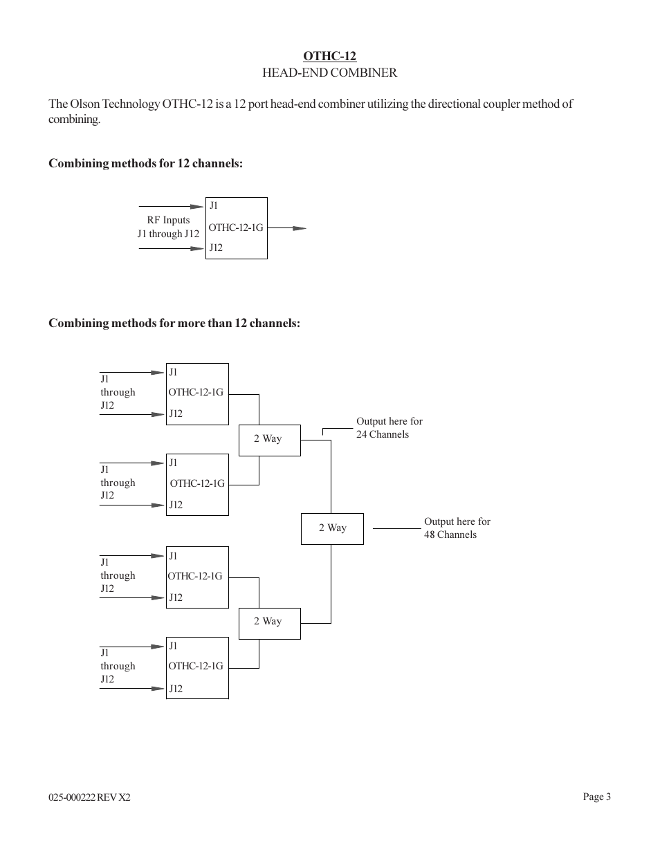 Olson Technology OTHC-12 User Manual | Page 6 / 6