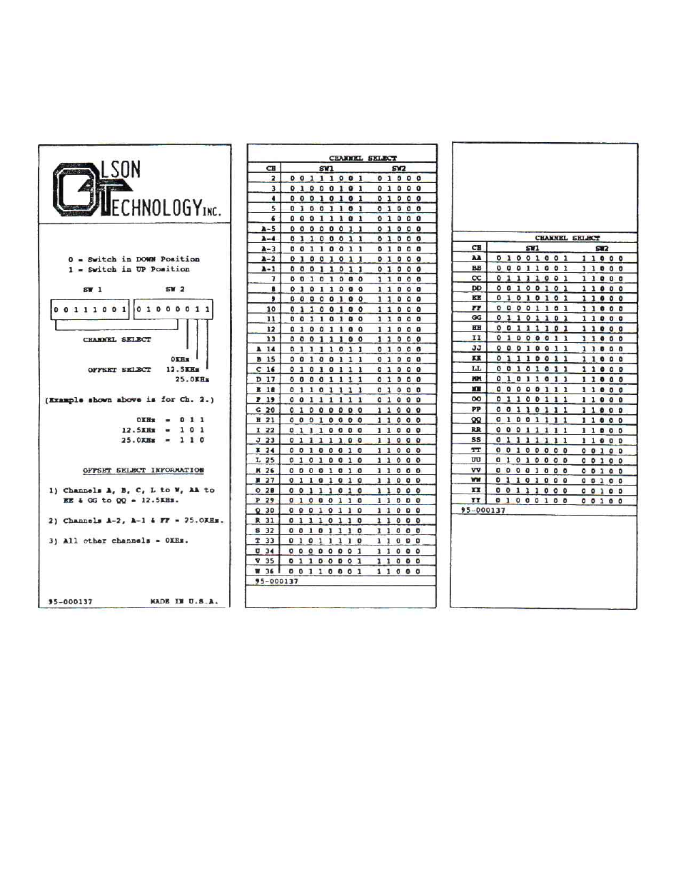 Olson Technology OTM-3000-CV User Manual | Page 3 / 6