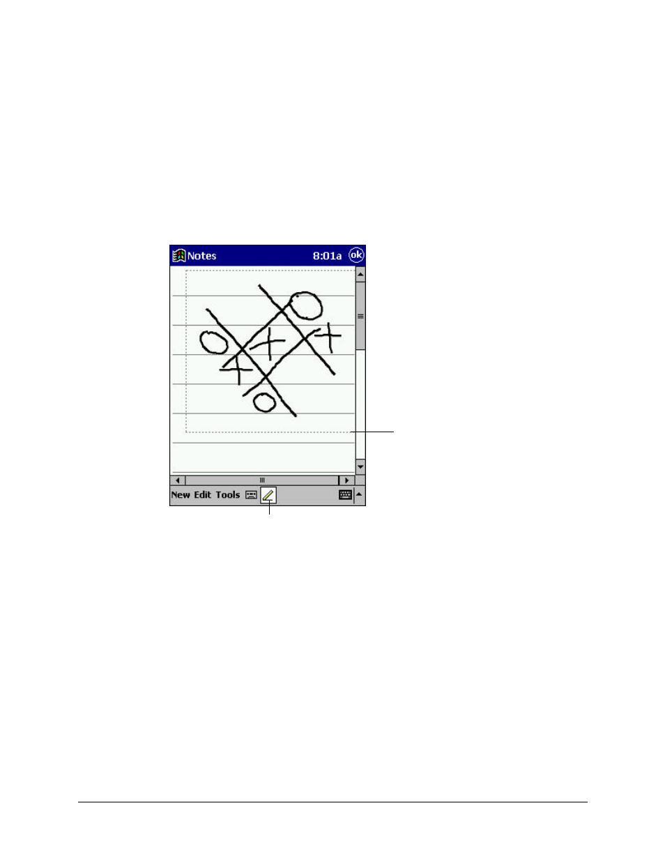 Drawing on the screen | Compaq iPAQ H3000 User Manual | Page 30 / 118