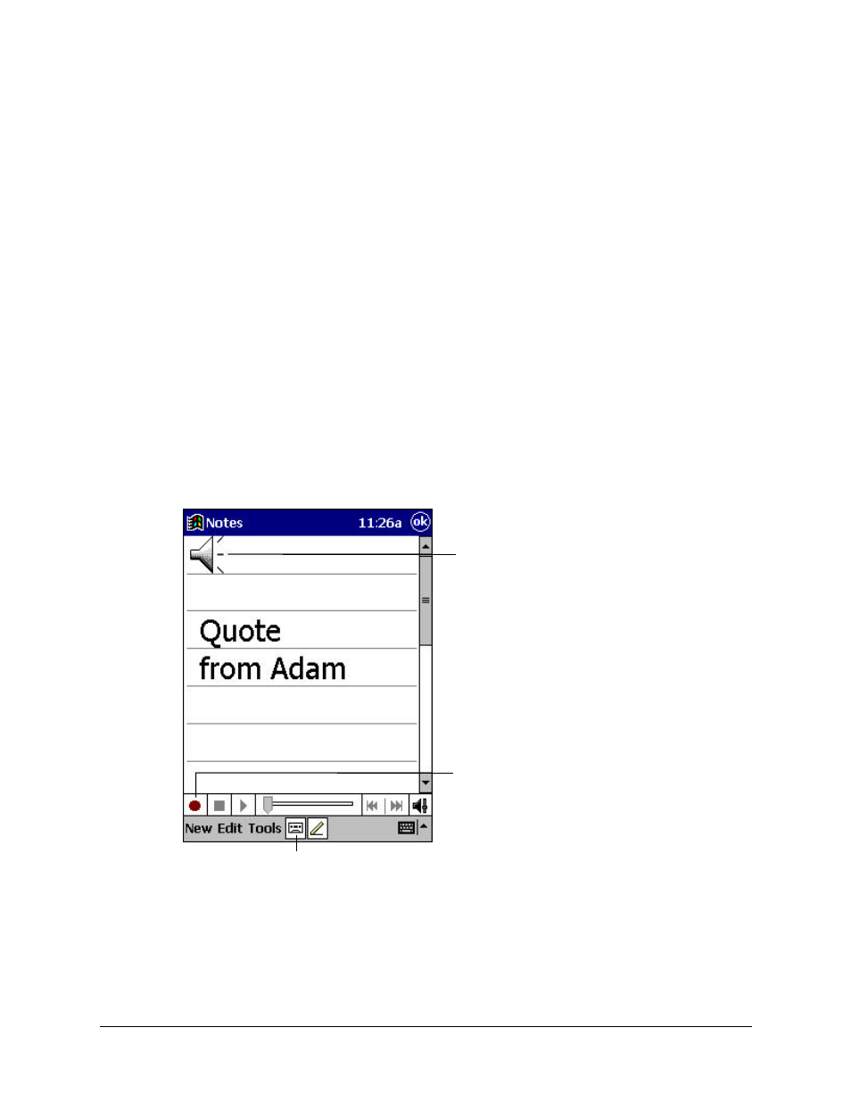 Recording a message | Compaq iPAQ H3000 User Manual | Page 31 / 118