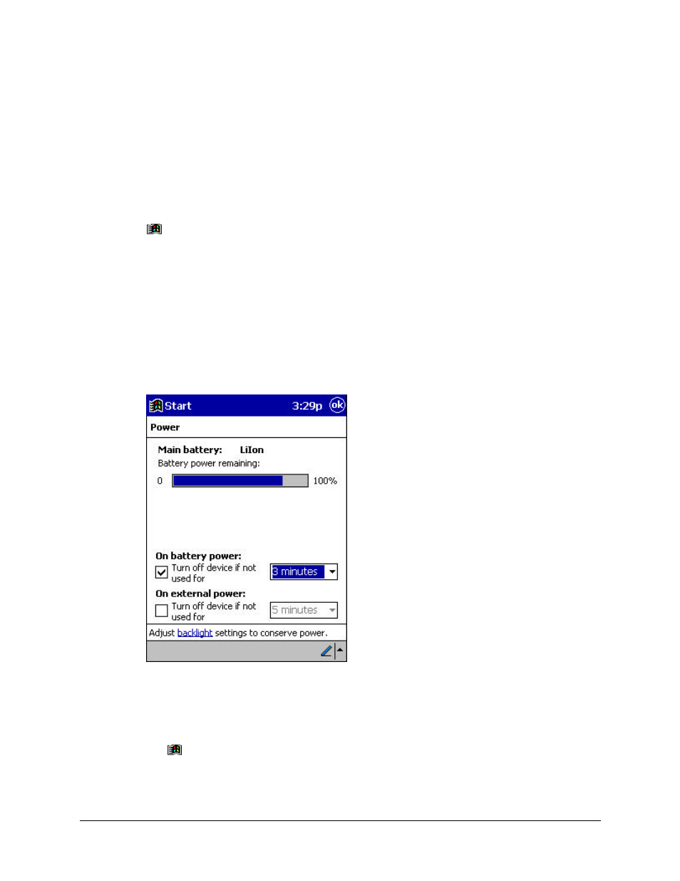 Power | Compaq iPAQ H3000 User Manual | Page 36 / 118