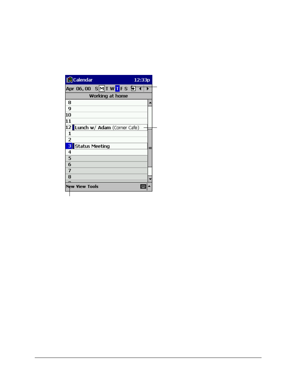Calendar: scheduling appointments and meetings, Calendar: scheduling appointments and meetings -2 | Compaq iPAQ H3000 User Manual | Page 48 / 118