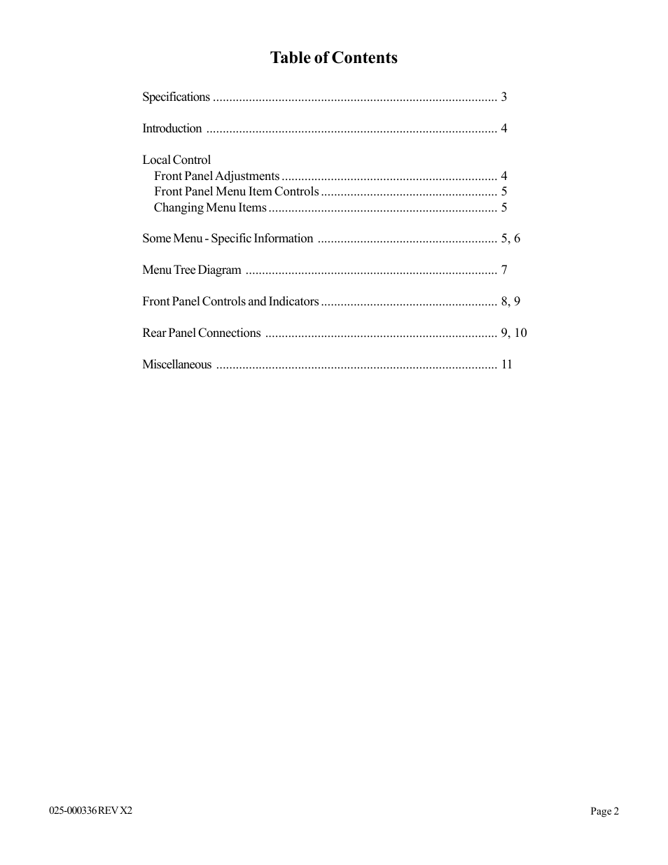 Olson Technology OTM-4000 (PAL I) User Manual | Page 2 / 11