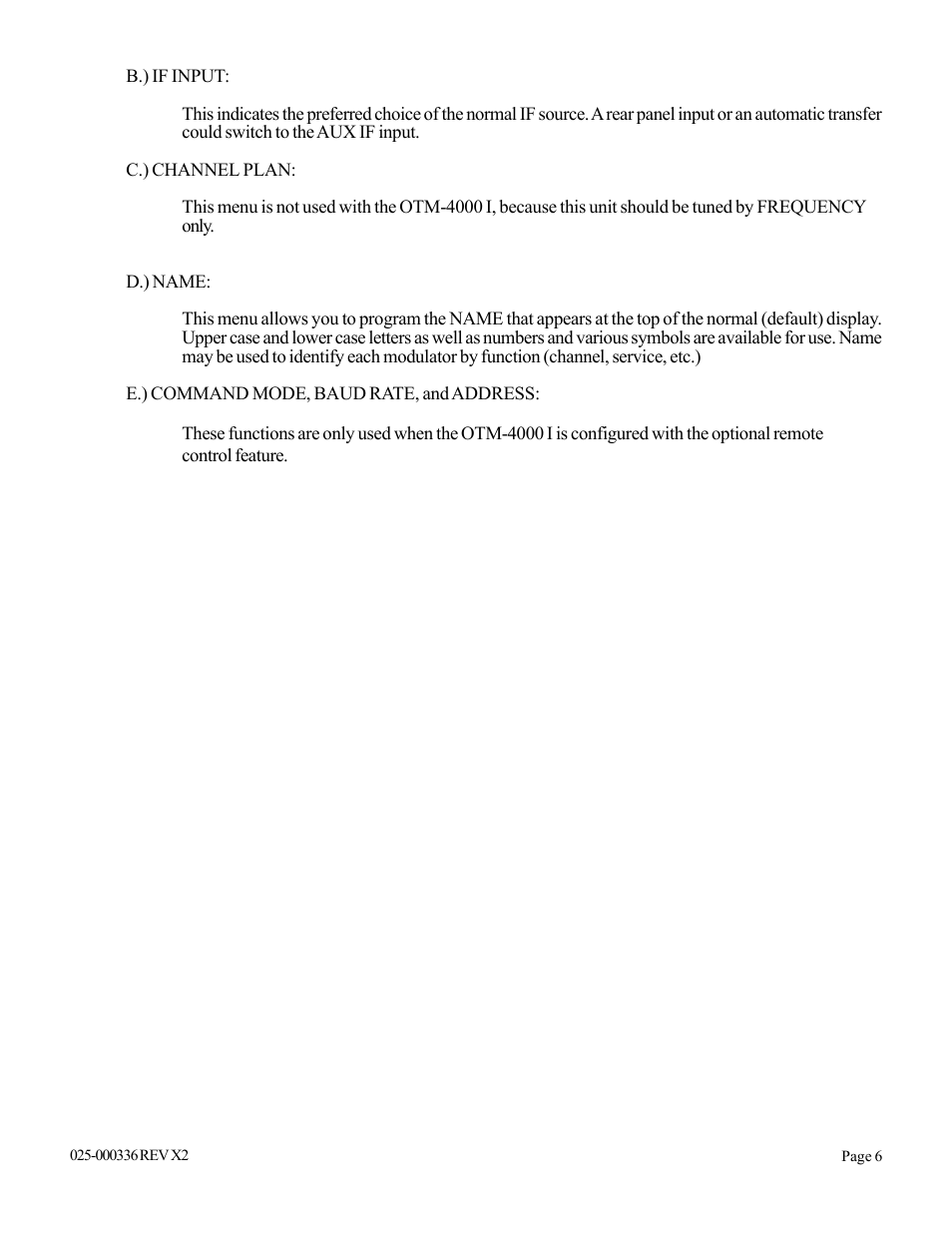 Olson Technology OTM-4000 (PAL I) User Manual | Page 6 / 11