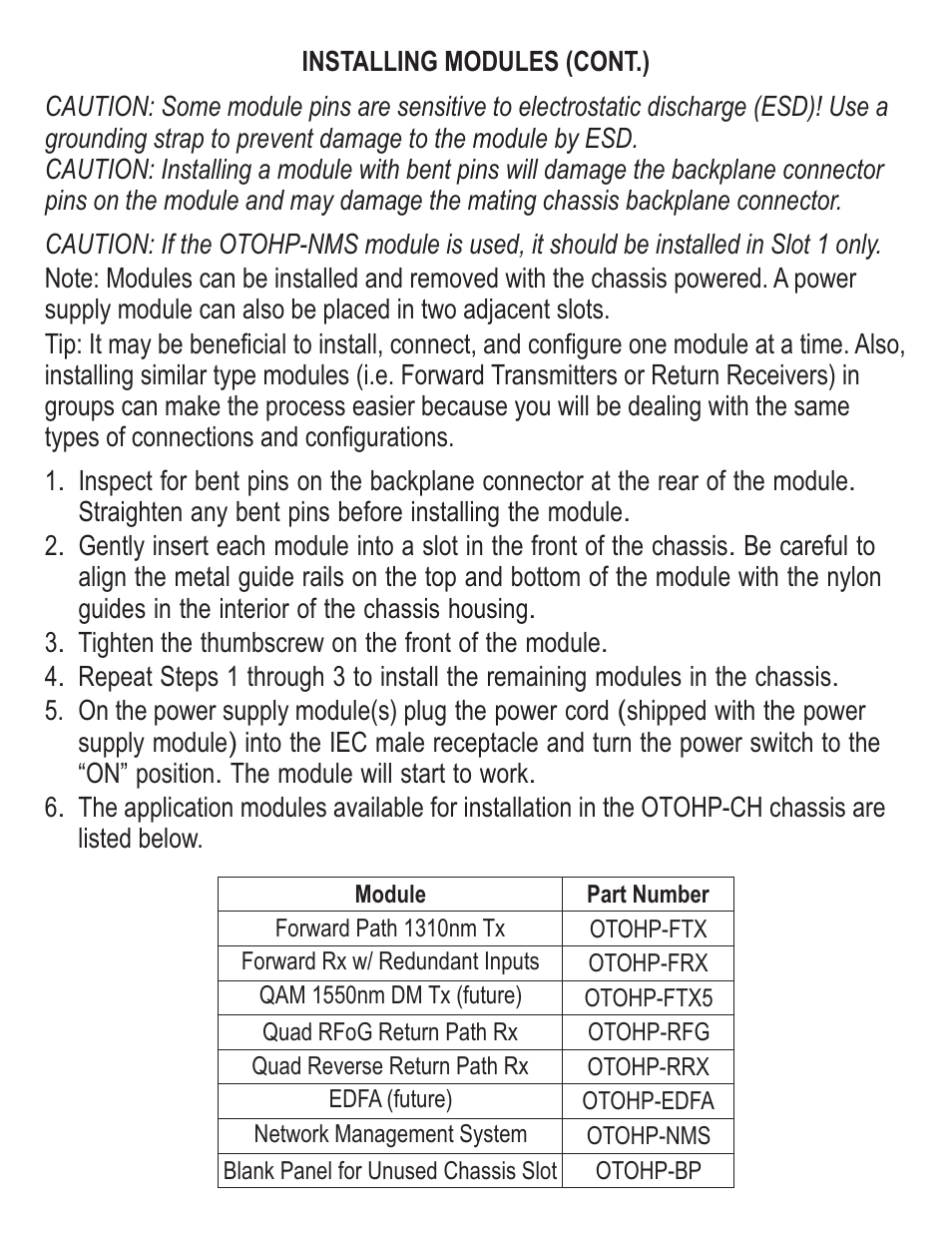 Olson Technology OTOHP-CH User Manual | Page 7 / 8