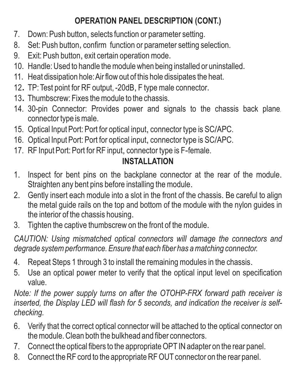Olson Technology OTOHP-FRX User Manual | Page 4 / 8